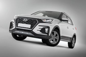 22 499 р. Передний бампер Xmug Hyundai Creta GS рестайлинг (2019-2021) (Неокрашенный)  с доставкой в г. Екатеринбург. Увеличить фотографию 3