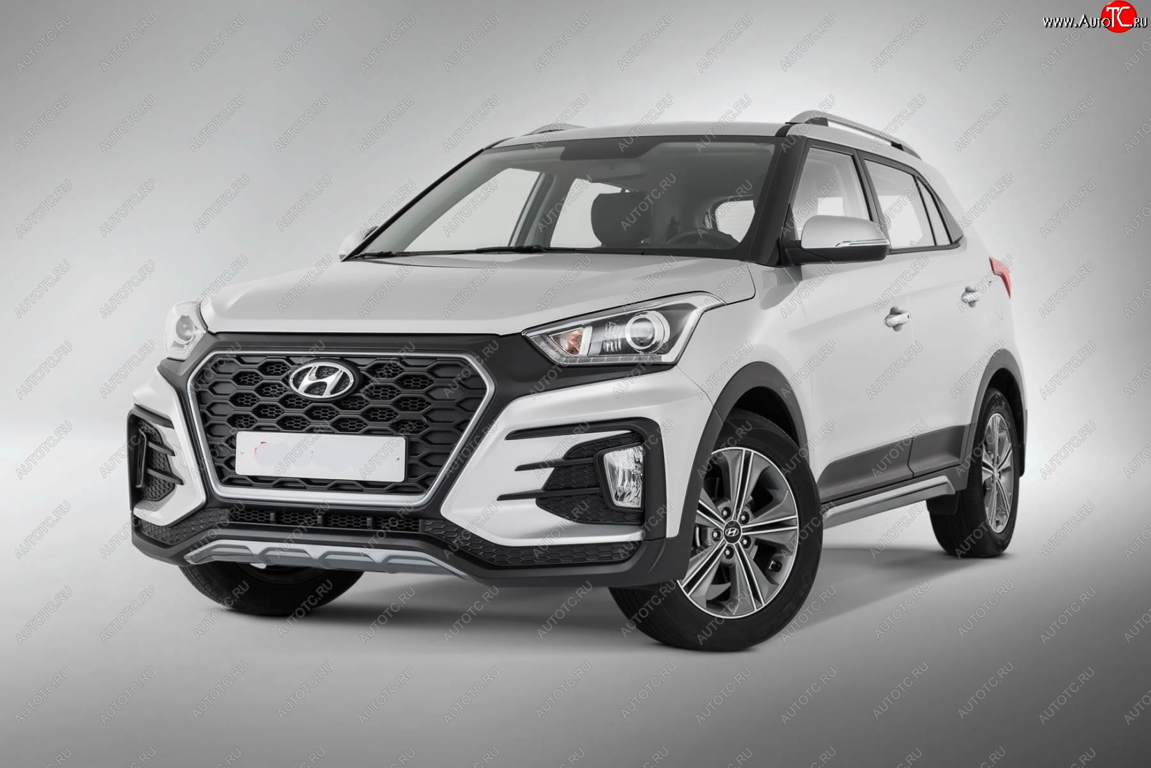 22 499 р. Передний бампер Xmug Hyundai Creta GS рестайлинг (2019-2021) (Неокрашенный)  с доставкой в г. Екатеринбург