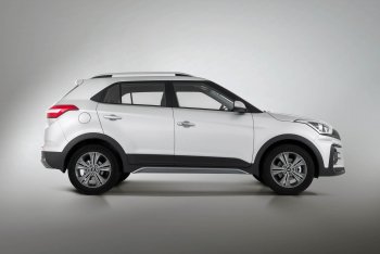 9 899 р. Пороги накладки штатного обвеса Xmug  Hyundai Creta  GS (2015-2021) дорестайлинг, рестайлинг (Неокрашенные)  с доставкой в г. Екатеринбург. Увеличить фотографию 2