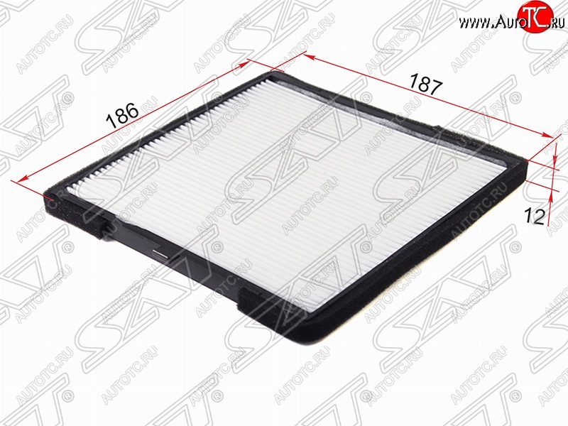 288 р. Фильтр салонный SAT (186х187х12 mm)  Hyundai i10  PA (2007-2013), KIA Picanto ( 1 SA хэтчбэк 5 дв.,  2 TA хэтчбэк 5 дв.,  2 TA хэтчбэк 3 дв.) (2003-2017)  с доставкой в г. Екатеринбург