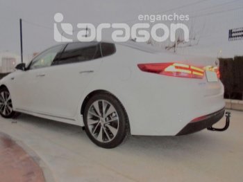 22 699 р. Фаркоп Aragon.(шар V)  Hyundai I40  1 VF (2011-2015), KIA Optima ( 4 JF,  JF) (2015-2020)  с доставкой в г. Екатеринбург. Увеличить фотографию 1