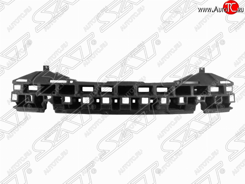 1 369 р. Усилитель переднего бампера SAT (пластик) Hyundai Solaris RBr хэтчбэк дорестайлинг (2010-2014)  с доставкой в г. Екатеринбург