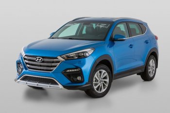 21 899 р. Передний бампер YT  Hyundai Tucson  TL (2015-2018) дорестайлинг (Неокрашенный)  с доставкой в г. Екатеринбург. Увеличить фотографию 3