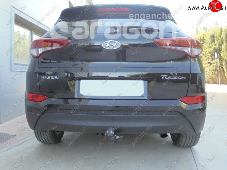 48 999 р. Фаркоп Aragon (съемный шар тип S - горизонтальный выдвижной шар) Hyundai Tucson TL дорестайлинг (2015-2018)  с доставкой в г. Екатеринбург