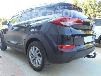 48 999 р. Фаркоп Aragon (съемный шар тип S - горизонтальный выдвижной шар) Hyundai Tucson TL дорестайлинг (2015-2018)  с доставкой в г. Екатеринбург. Увеличить фотографию 2