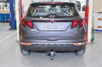 14 999 р. Фаркоп Petroil Tuning (съемный квадрат, сборка РФ) Hyundai Tucson NX4 (2020-2022)  с доставкой в г. Екатеринбург. Увеличить фотографию 3