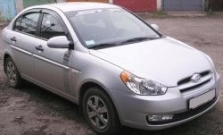 1 649 р. Реснички на фары CT v1 Hyundai Accent MC седан (2005-2011) (Неокрашенные)  с доставкой в г. Екатеринбург. Увеличить фотографию 2