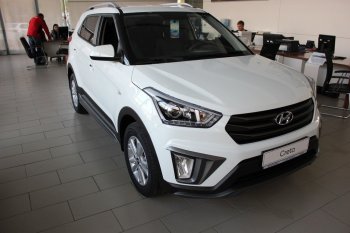 5 649 р. Накладка на передний бампер АвтоКрат Hyundai Creta GS дорестайлинг (2015-2019) (Неокрашенная)  с доставкой в г. Екатеринбург. Увеличить фотографию 3