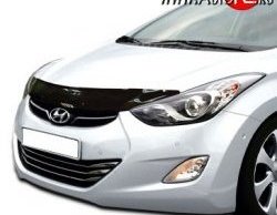 Дефлектор капота NovLine Hyundai Elantra MD дорестайлинг (2010-2013)