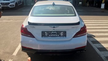 7 949 р. Спойлер на багажник АвтоКрат Hyundai Genesis DH седан рестайлинг (2014-2017) (Неокрашенный)  с доставкой в г. Екатеринбург. Увеличить фотографию 5