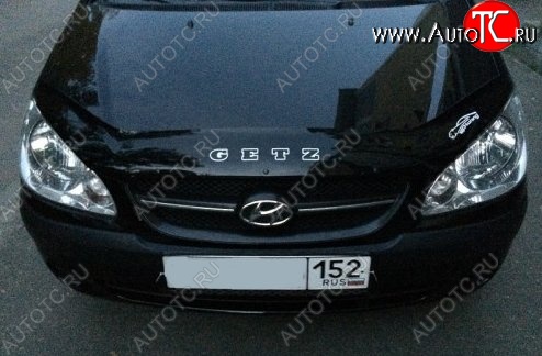 999 р. Дефлектор капота Russtal  Hyundai Getz  TB (2005-2010) хэтчбэк 5 дв. рестайлинг  с доставкой в г. Екатеринбург