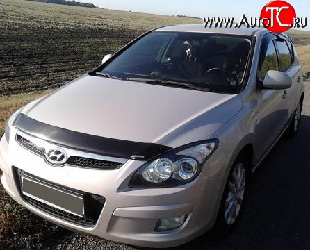 2 069 р. Дефлектор капота NovLine Hyundai I30 FD хэтчбек дорестайлинг (2007-2010)  с доставкой в г. Екатеринбург