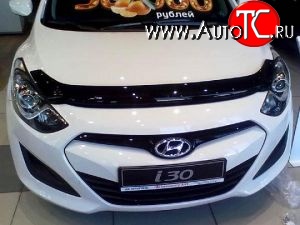 2 569 р. Дефлектор капота NovLine Hyundai I30 2 GD дорестайлинг универсал (2011-2015)  с доставкой в г. Екатеринбург