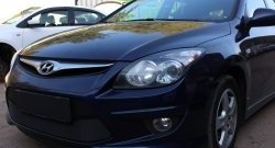 1 469 р. Сетка на бампер Russtal (черная)  Hyundai I30  FD (2010-2012) универсал рестайлинг, хэтчбэк 5 дв. рестайлинг  с доставкой в г. Екатеринбург. Увеличить фотографию 2