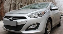 1 839 р. Сетка на бампер Russtal (черная) Hyundai I30 2 GD дорестайлинг универсал (2011-2015)  с доставкой в г. Екатеринбург. Увеличить фотографию 3