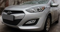 1 839 р. Сетка на бампер Russtal (черная) Hyundai I30 2 GD дорестайлинг универсал (2011-2015)  с доставкой в г. Екатеринбург. Увеличить фотографию 5