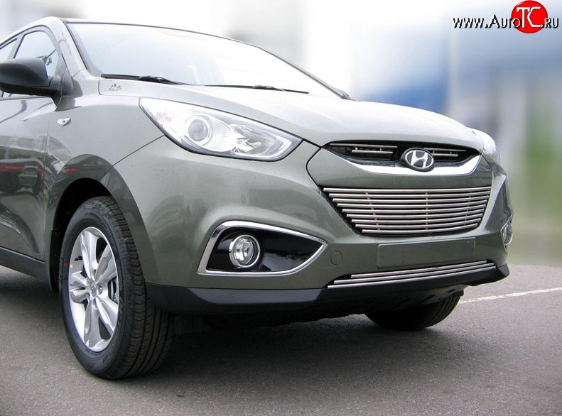 2 999 р. Нижняя декоративная вставка воздухозаборника Berkut Hyundai IX35 LM дорестайлинг (2009-2013)  с доставкой в г. Екатеринбург