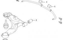 369 р. Полиуретановая втулка стабилизатора задней подвески Точка Опоры Hyundai Matrix 1 FC 1-ый рестайлинг (2005-2008)  с доставкой в г. Екатеринбург. Увеличить фотографию 2