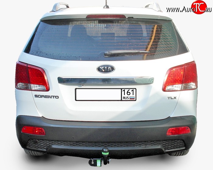 8 949 р. Фаркоп Лидер Плюс  Hyundai Santa Fe  CM (2006-2009), KIA Sorento  XM (2009-2012) (Без электропакета)  с доставкой в г. Екатеринбург