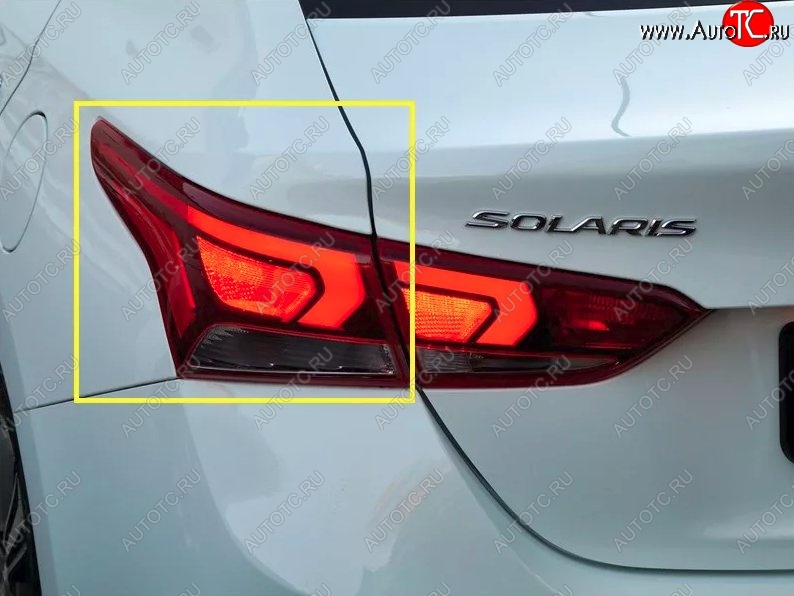 26 399 р. Фара задняя левая Стандартная (светодиодная) Hyundai Solaris HCR седан дорестайлинг (2017-2020)  с доставкой в г. Екатеринбург