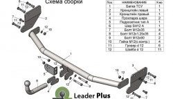 6 399 р. Фаркоп (седан) Лидер Плюс.  Hyundai Solaris  HCR (2017-2022) седан дорестайлинг, седан рестайлинг (Без электропакета)  с доставкой в г. Екатеринбург. Увеличить фотографию 2