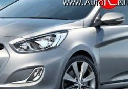 4 299 р. Переднее левое крыло Стандартное Hyundai Solaris RBr хэтчбэк дорестайлинг (2010-2014) (Окрашенное)  с доставкой в г. Екатеринбург. Увеличить фотографию 2