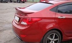 3 299 р. Козырёк на заднее лобовое стекло Sport v2 KIA Rio 3 QB рестайлинг седан (2015-2017) (Неокрашенный)  с доставкой в г. Екатеринбург. Увеличить фотографию 3