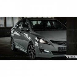 4 999 р. Пороги накладки TopKontur Design  Hyundai Solaris  RBr (2010-2017), KIA Rio  3 QB (2011-2017) (Неокрашенные)  с доставкой в г. Екатеринбург. Увеличить фотографию 10