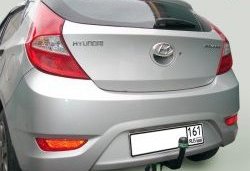 6 949 р. Фаркоп Лидер Плюс  Hyundai Solaris  RBr (2010-2017) седан дорестайлинг, седан рестайлинг (Без электропакета)  с доставкой в г. Екатеринбург. Увеличить фотографию 2