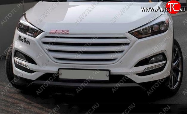 9 649 р. Решётка радиатора CT Hyundai Tucson LM (2010-2017) (Неокрашенная)  с доставкой в г. Екатеринбург