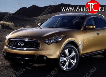 17 299 р. Накладка на передний бампер CT INFINITI FX35 S50 дорестайлинг (2002-2005) (Неокрашенная)  с доставкой в г. Екатеринбург