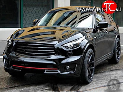 11 499 р. Решётка радиатора Elford INFINITI FX37 S51 рестайлинг (2011-2013) (Неокрашенная)  с доставкой в г. Екатеринбург