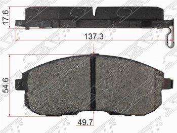 Комплект тормозных колодок SAT INFINITI (Инфинити) G35 (Г35)  V36 (2006-2015), Nissan (Нисан) Cefiro (Цефиро)  A33 (1998-2003),  Pulsar (Пульсар) (2013-2015),  Teana (Тиана)  2 J32 (2008-2011)