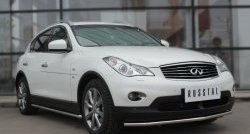 15 699 р. Защита порогов из круглой трубы диаметром 42 мм SLITKOFF INFINITI Qx50 J50 дорестайлинг (2013-2016)  с доставкой в г. Екатеринбург. Увеличить фотографию 3