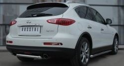 10 299 р. Защита порогов из круглой трубы диаметром 63 мм SLITKOFF INFINITI Qx50 J50 дорестайлинг (2013-2016)  с доставкой в г. Екатеринбург. Увеличить фотографию 4