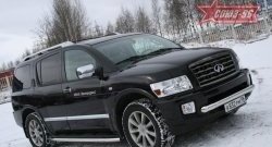 18 134 р. Защита переднего бампера одинарная Souz-96 (d76)  INFINITI QX56  JA60 (2004-2010) дорестайлинг, рестайлинг  с доставкой в г. Екатеринбург. Увеличить фотографию 1