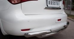 18 699 р. Защита заднего бампера (Ø76 мм, нержавейка) Russtal INFINITI QX56 Z62 (2010-2013)  с доставкой в г. Екатеринбург. Увеличить фотографию 2