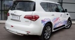 18 699 р. Защита заднего бампера (Ø76 мм, нержавейка) Russtal INFINITI QX56 Z62 (2010-2013)  с доставкой в г. Екатеринбург. Увеличить фотографию 4