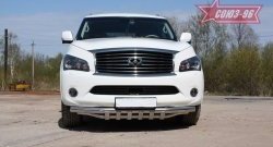 30 329 р. Защита переднего бампера двойная Souz-96 (d76/60) INFINITI QX56 Z62 (2010-2013)  с доставкой в г. Екатеринбург. Увеличить фотографию 1