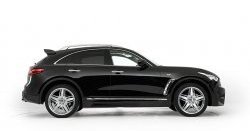 12 799 р. Пороги накладки Lorinser INFINITI QX70 S51 (2013-2020) (Неокрашенные)  с доставкой в г. Екатеринбург. Увеличить фотографию 2