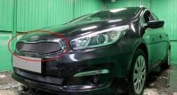 1 469 р. Сетка в решетку радиатора Russtal  KIA Ceed  1 ED (2010-2012) рестайлинг, хэтчбэк 5 дв. (черная)  с доставкой в г. Екатеринбург. Увеличить фотографию 1