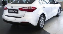 1 269 р. Защитная накладка на задний бампер RA  KIA Cerato  3 YD (2013-2016) дорестайлинг седан  с доставкой в г. Екатеринбург. Увеличить фотографию 4