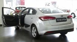 1 939 р. Накладки на порожки автомобиля RA  KIA Cerato  4 BD (2018-2024) дорестайлинг седан, рестайлинг седан  с доставкой в г. Екатеринбург. Увеличить фотографию 4