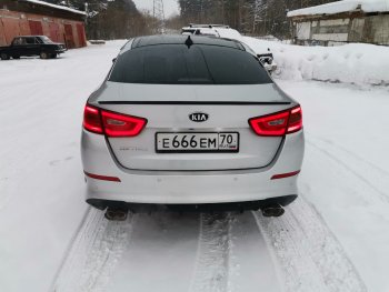 3 399 р. Лип спойлер АВТОКРАТ  KIA Optima  3 TF (2010-2016) дорестайлинг седан, рестайлинг седан (Неокрашенный)  с доставкой в г. Екатеринбург. Увеличить фотографию 4