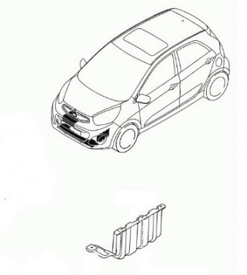 Левый защита двигателя (пыльник) HYUNDAI/KIA/MOBIS KIA Picanto 2 TA хэтчбэк 5 дв. дорестайлинг (2011-2015)