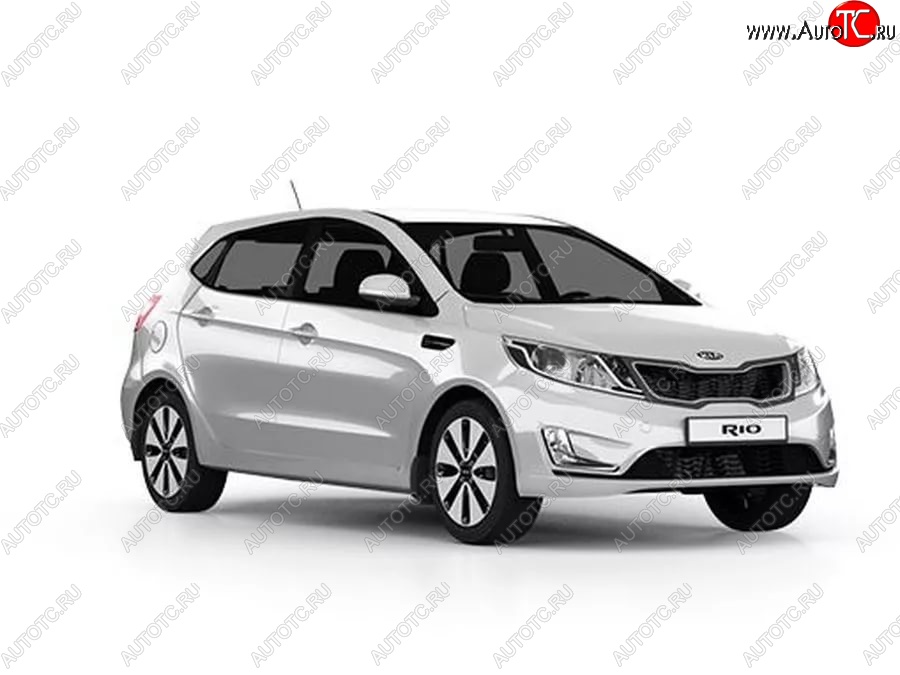 3 659 р. Стандартный передний бампер KIA Rio 3 QB дорестайлингхэтчбек5дв. (2011-2015) (Окрашенный)  с доставкой в г. Екатеринбург