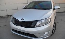 3 639 р. Решётка радиатора Pandora KIA Rio 3 QB дорестайлинг седан (2011-2015) (Неокрашенная)  с доставкой в г. Екатеринбург. Увеличить фотографию 6