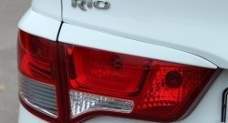 1 999 р. Реснички на фонари BS KIA Rio 3 QB рестайлинг седан (2015-2017) (Неокрашенные)  с доставкой в г. Екатеринбург. Увеличить фотографию 3