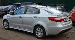 2 549 р. Спойлер LitCompany KIA Rio 3 QB рестайлинг седан (2015-2017) (Неокрашенный)  с доставкой в г. Екатеринбург. Увеличить фотографию 4