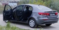 2 259 р. Накладки на порожки автомобиля RA v2  KIA Rio  3 QB (2015-2017) рестайлинг седан  с доставкой в г. Екатеринбург. Увеличить фотографию 2